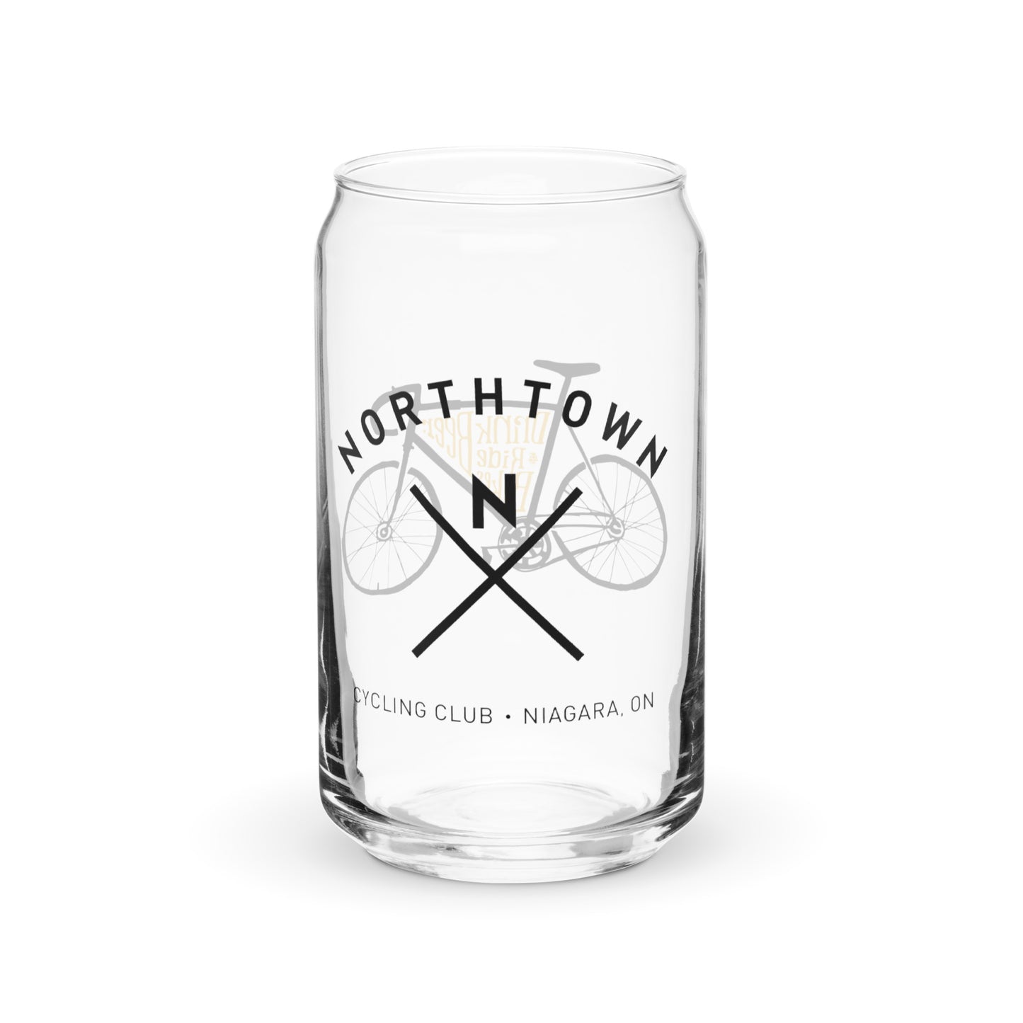 Northtown Beer Can Glass